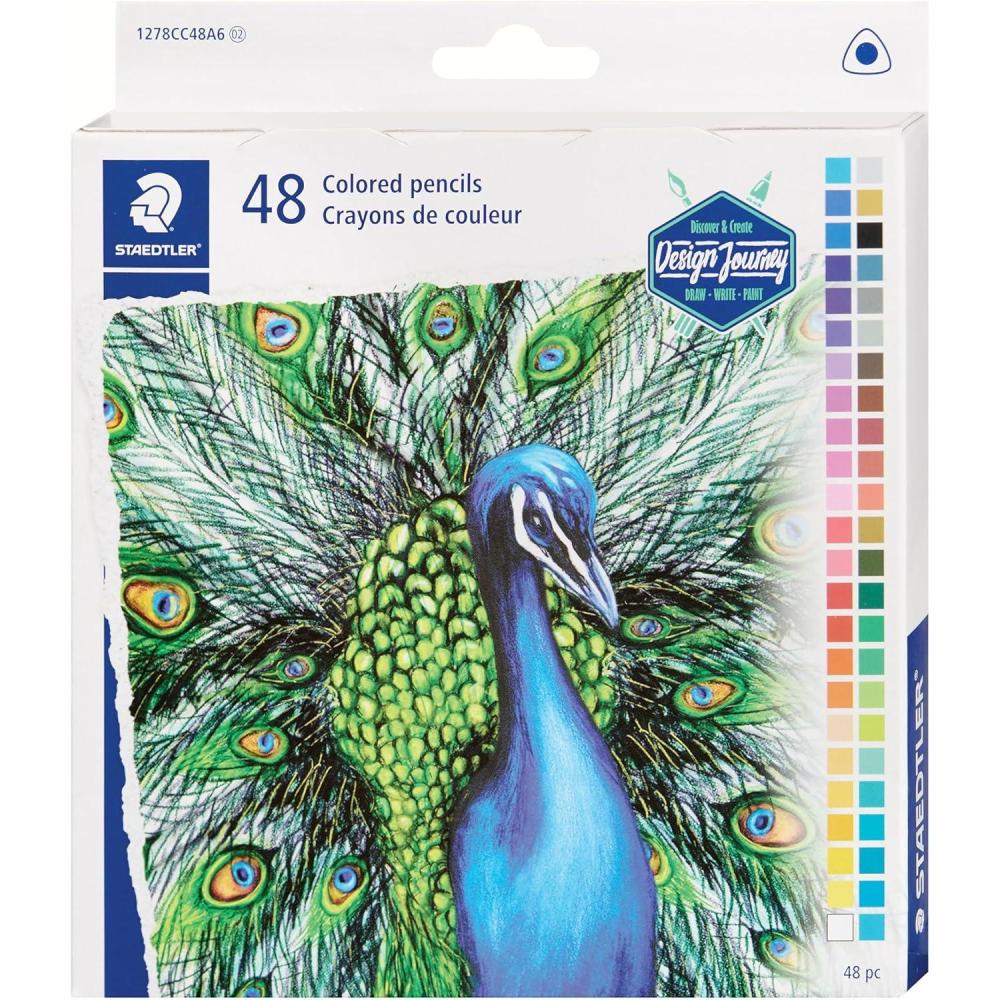 STAEDTLER Triangular Color Pencil, 48pcs