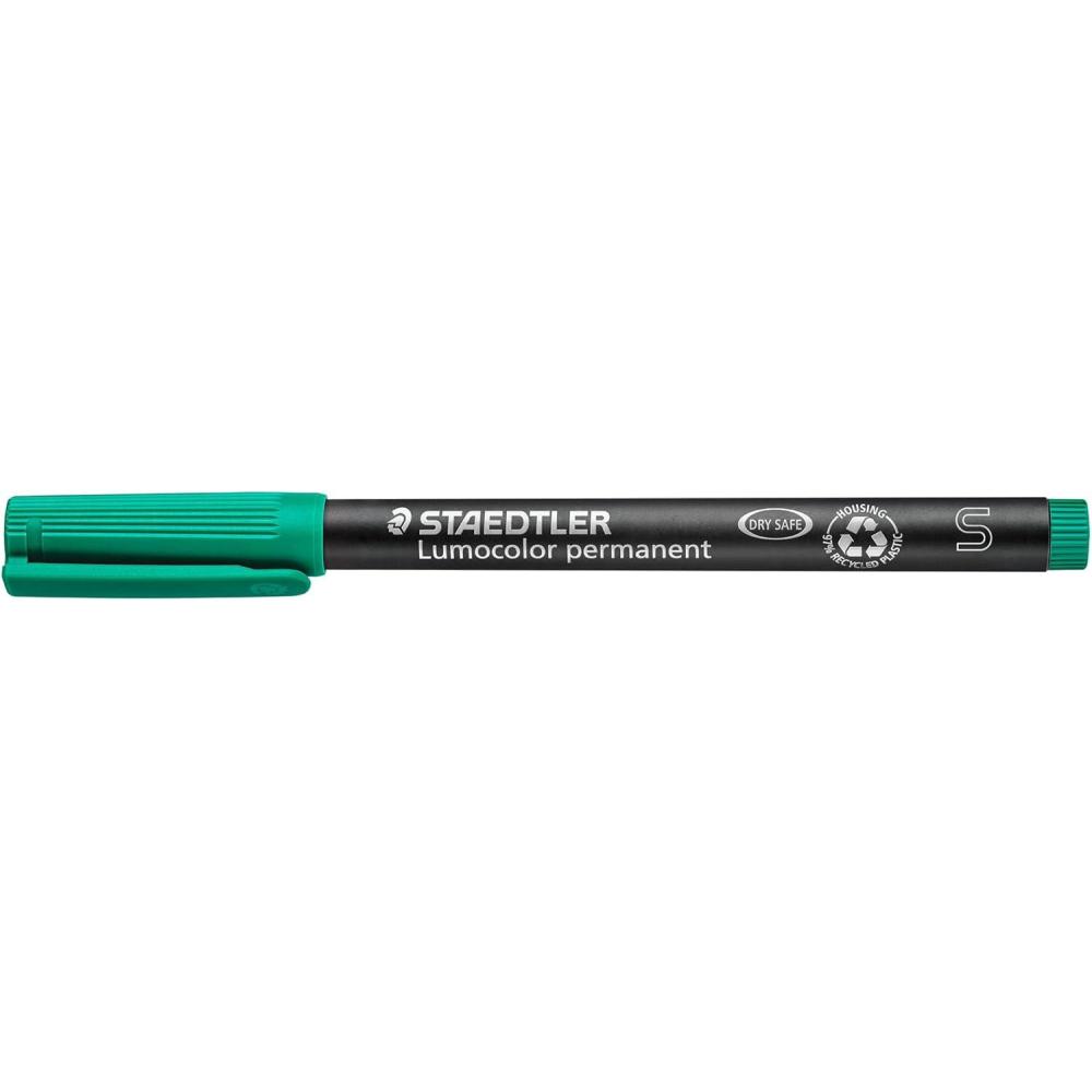 Staedtler Lumocolor Universal Pen, Felt Tip, Permanent Marker, 0.4mm, Green 313-5