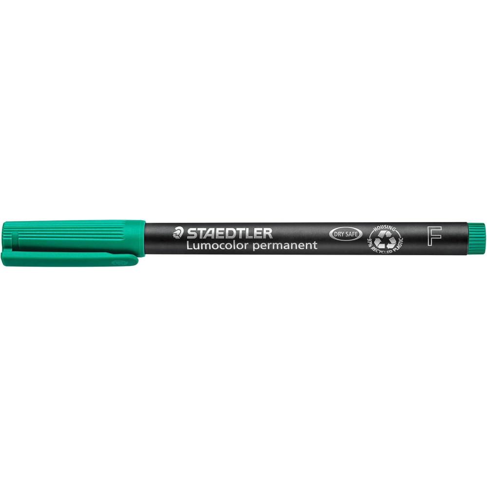 Staedtler Lumocolor Universal Pen, Fine, Felt Tip, Permanent Marker, 0.6mm, Green 318-5