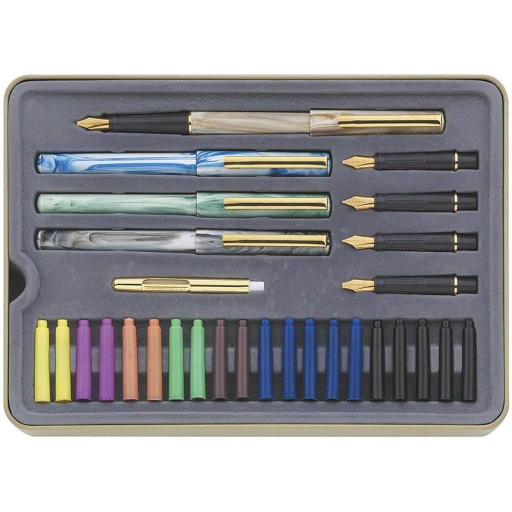 STAEDTLER calligraphy pen set, ideal for all skill levels, 899 SM5, Assorted, 33 Piece Set