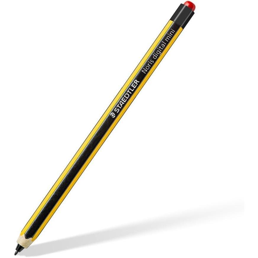 STAEDTLER Noris digital Mini 180M 22. 2 in 1 Stylus Pen for Digital Writing and Drawing on EMR and Capacitive Touch Screens (Round Shape, Includes 5 EMR Replacement Tips and Tool)