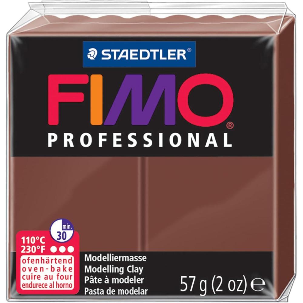 Staedtler Fimo Professional Oven Hardening Modelling Clay, 57G, Blue(Chocolate)
