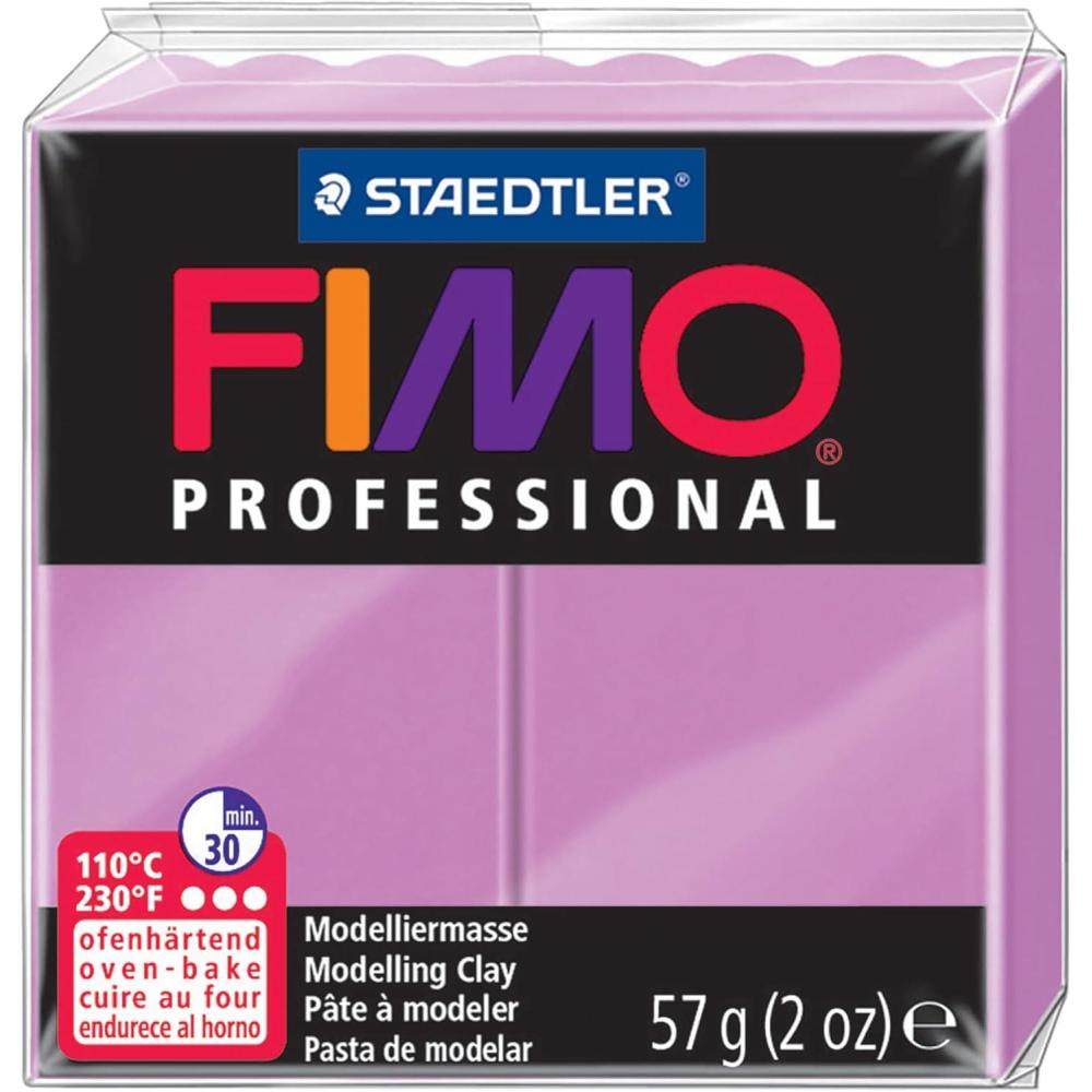 Staedtler Fimo Professional Oven Hardening Modelling Clay, 57G, Green(Lavender)