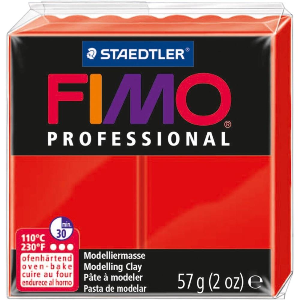 Staedtler Fimo Professional Oven Hardening Modelling Clay, 57G, Blue(Red)