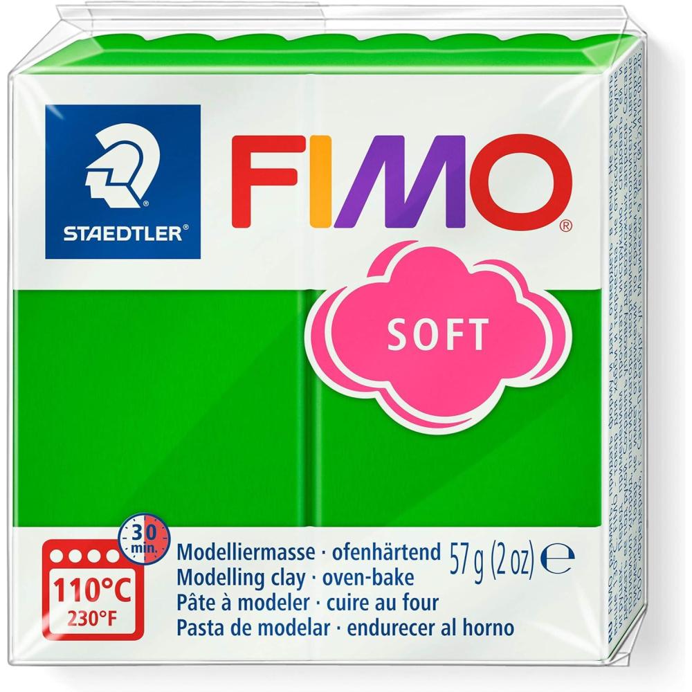 Staedtler FIMO Soft Polymer Clay – -Oven Bake Clay for Jewelry, Sculpting, Crafting, Brilliant Blue 8020-33(tropical green)