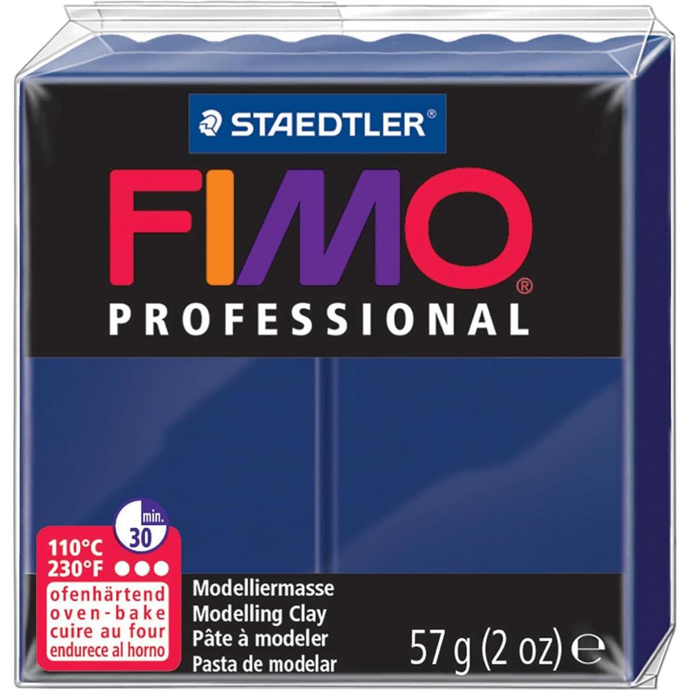 Staedtler Fimo Professional Oven Hardening Modelling Clay, 57G, Green(Navy Blue)