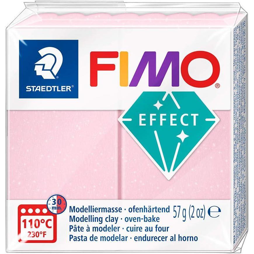 Staedtler FIMO Soft Polymer Clay – -Oven Bake Clay for Jewelry, Sculpting, Crafting, Brilliant Blue 8020-33(rose quartz)