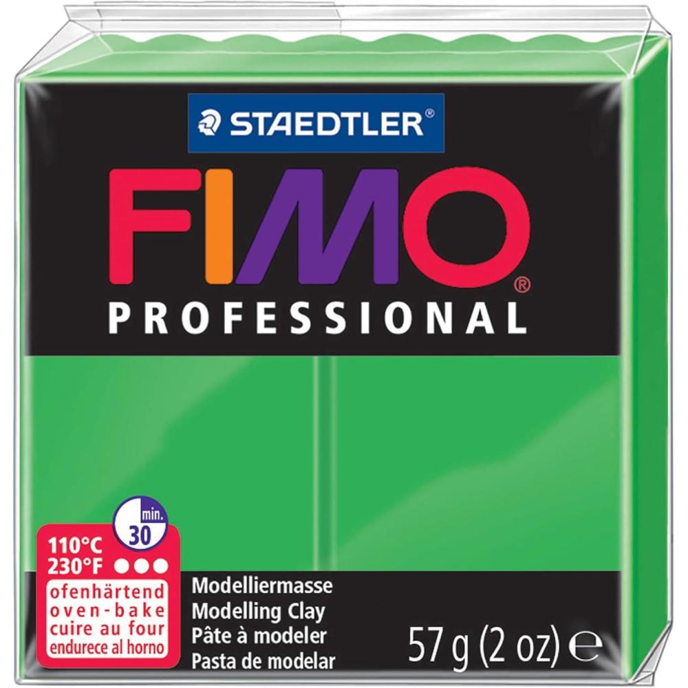 Staedtler Fimo Professional Oven Hardening Modelling Clay, 57G, Green(Sap Green)