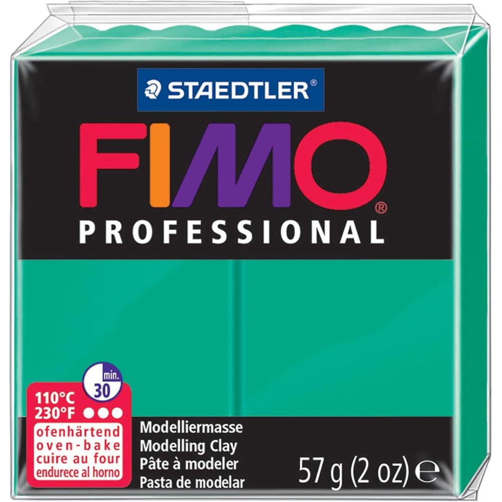 Staedtler Fimo Professional Oven Hardening Modelling Clay, 57G, Green(Green)