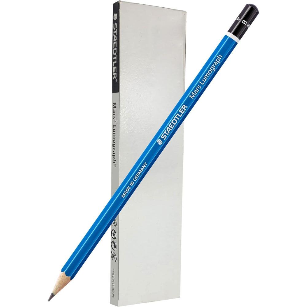 STAEDTLER Mars Lumograph 4H Graphite Art Drawing Pencil, 6 Pencils(B)