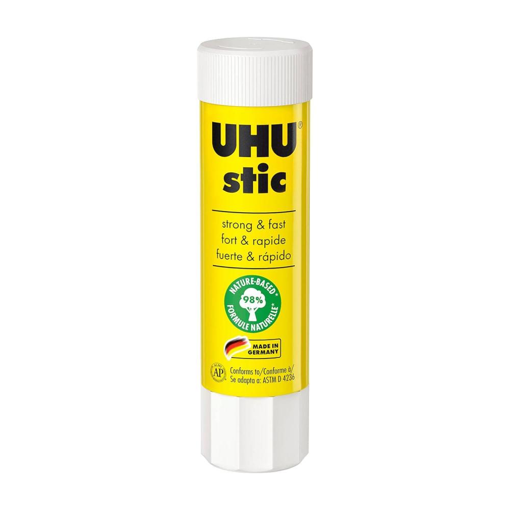 Uhu Stic, All Purpose Glue Stick, Washable, Permanent, for School, Crafts, Scrapbooking, Pack of 24 .29 oz Sticks, 99648(0.29 oz)
