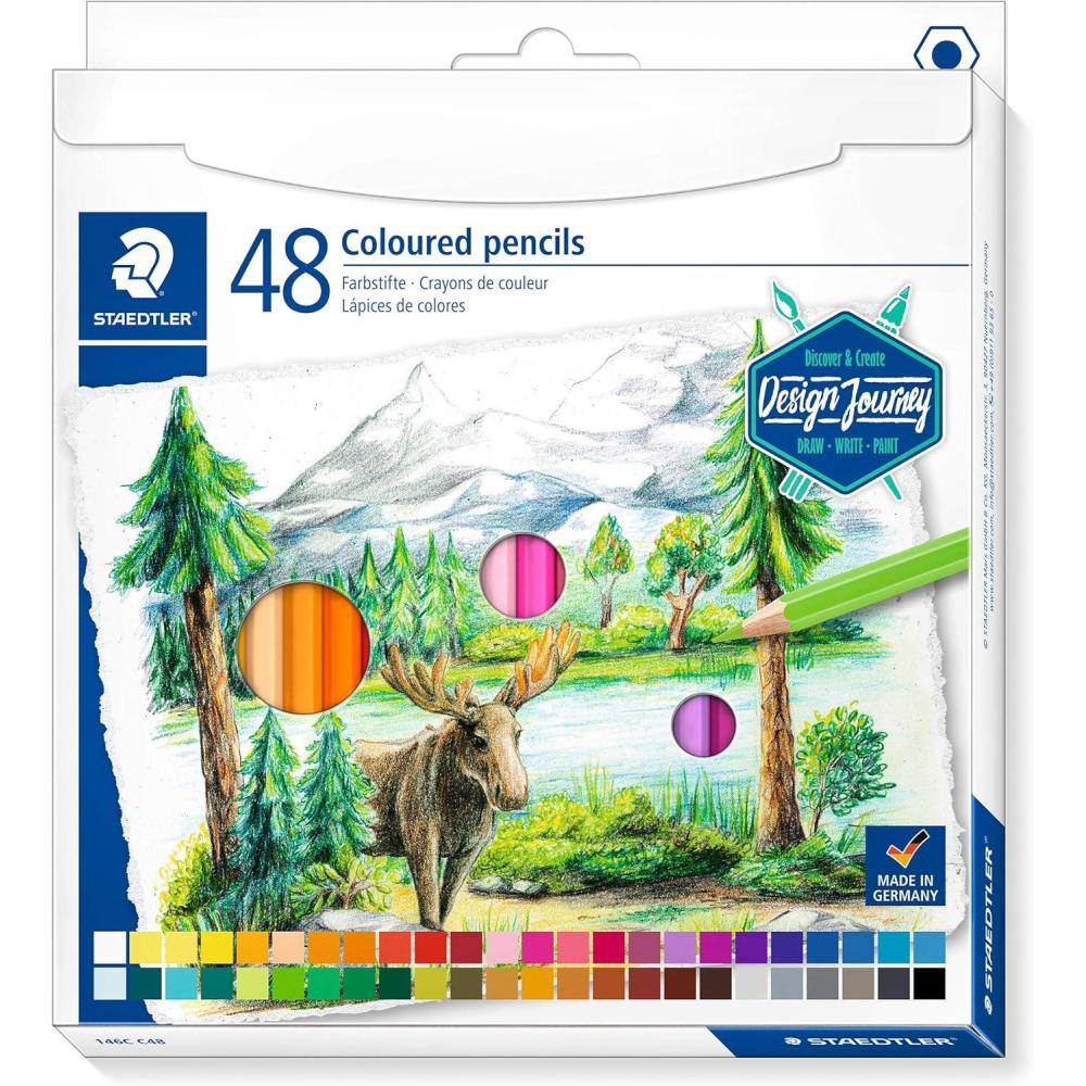 Staedtler Colored Pencils, Premium Art Set, 48 Assorted Colors, 146C C48