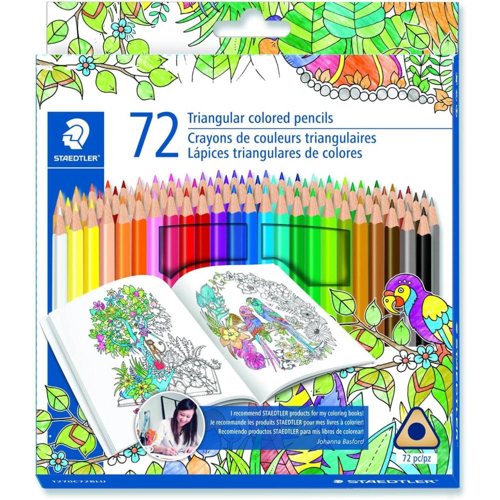 Staedtler Coloring Pencil Wood Colored Pencil 72-Count (1270C72BLU)