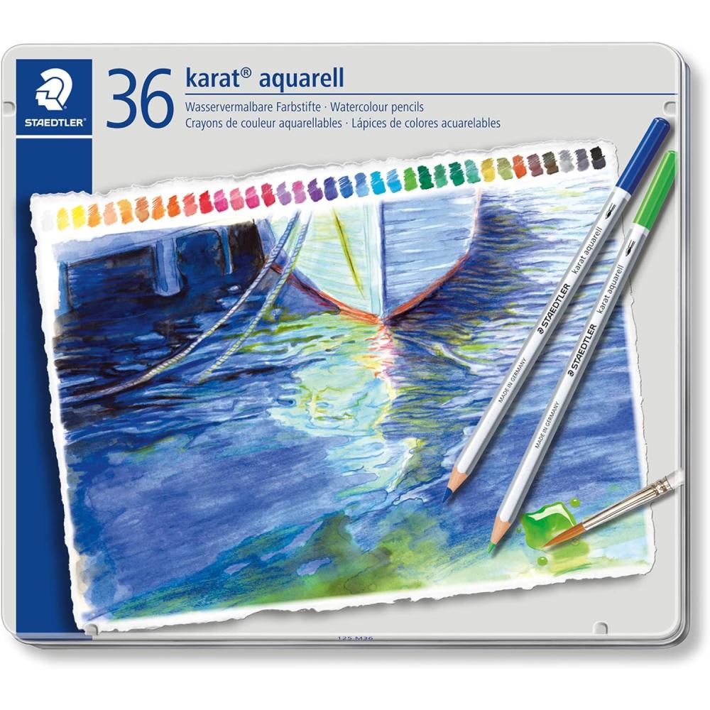 Staedtler Set 125 M36 36 Colors Dilshan Watercolor Pencil(Assorted Colours)
