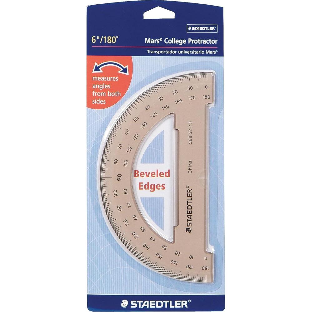 Staedtler(R) Semicircular 6in. Protractor, Clear
