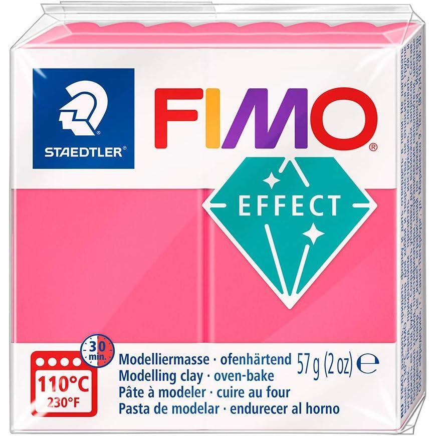 Staedtler FIMO Soft Polymer Clay – -Oven Bake Clay for Jewelry, Sculpting, Crafting, Brilliant Blue 8020-33(Red Translucent)