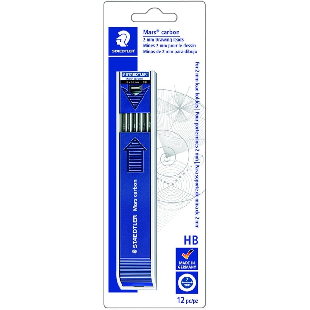 Staedtler Mars Carbon Lead, 12 x 2mm, HB (200-HB)(HB)
