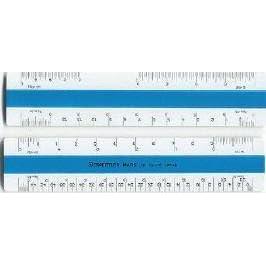 Staedtler Flat Scale, 12 Inch Architectural Scale Ruler, 56189-10BK
