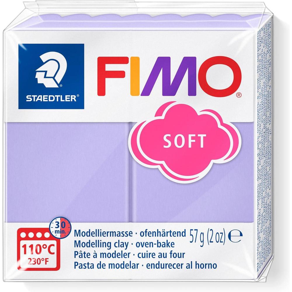 Staedtler FIMO Soft Polymer Clay – -Oven Bake Clay for Jewelry, Sculpting, Crafting, Brilliant Blue 8020-33(lilac)