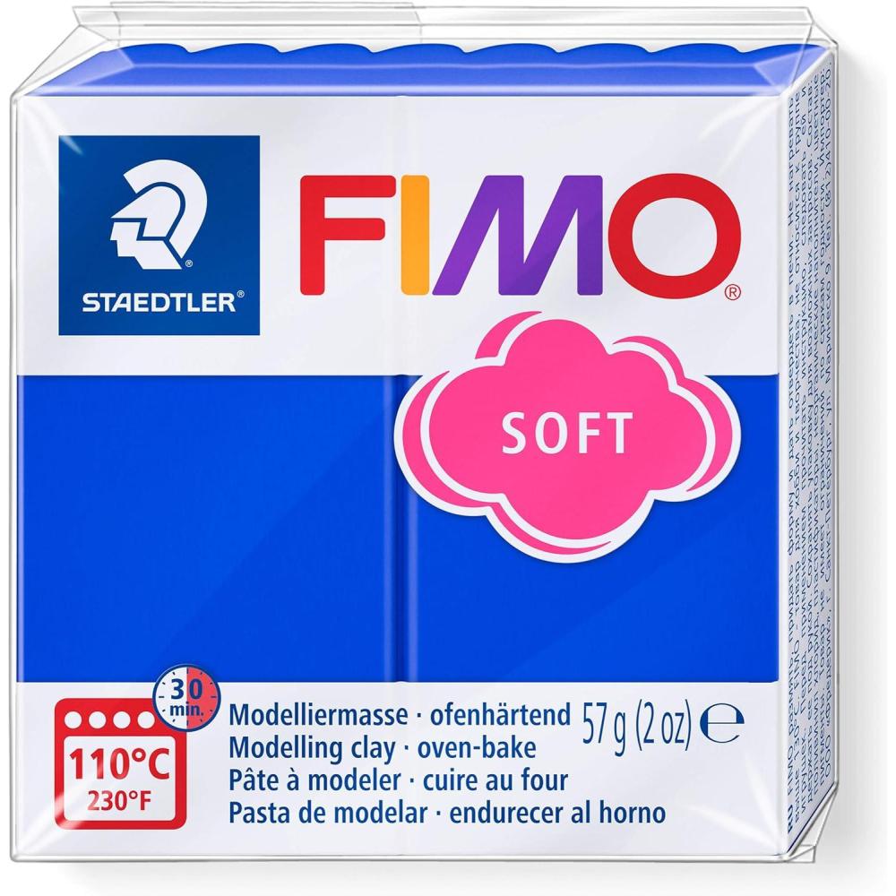 Staedtler FIMO Soft Polymer Clay – -Oven Bake Clay for Jewelry, Sculpting, Crafting, Brilliant Blue 8020-33(brilliant blue)