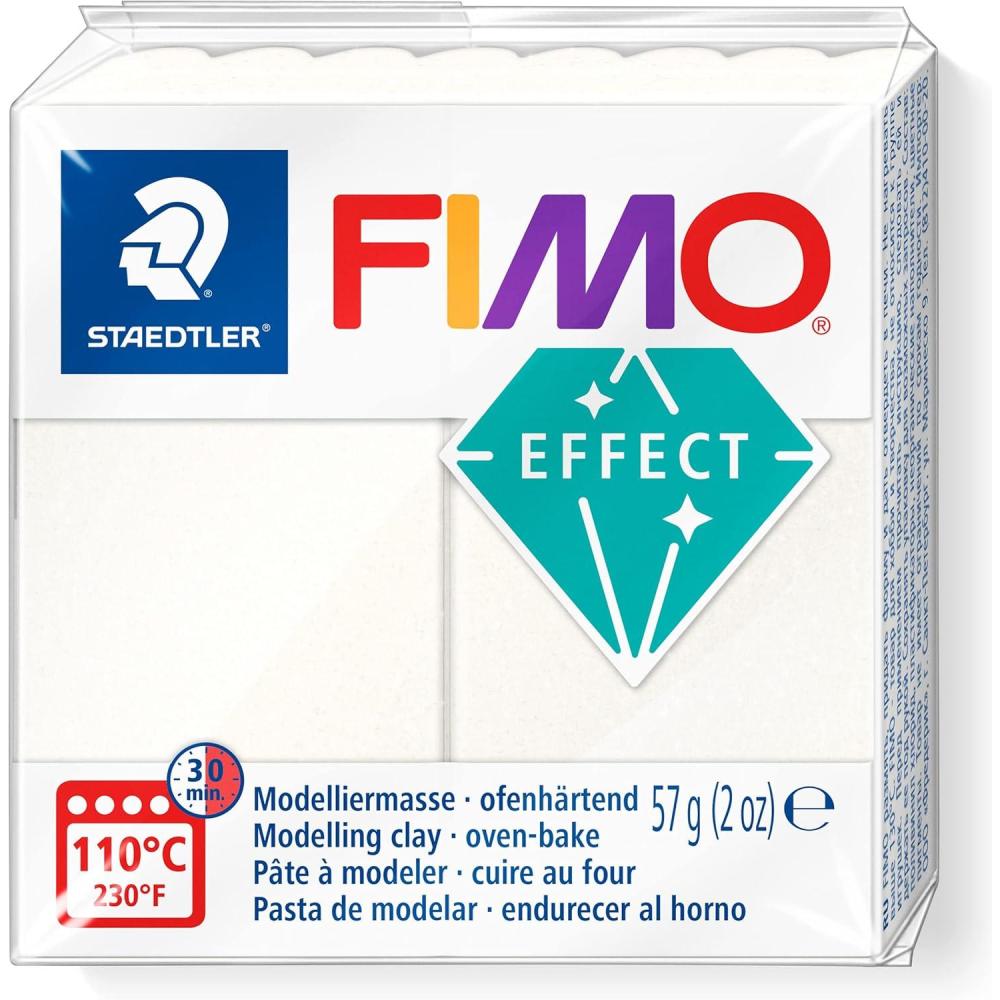Staedtler FIMO Soft Polymer Clay – -Oven Bake Clay for Jewelry, Sculpting, Crafting, Brilliant Blue 8020-33(Metallic Mother-Of-Pearl)