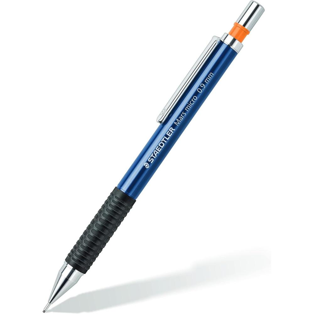 Staedtler Mars micro Precision Retractable Mechanical Pencil for Writing, Drawing, Engineering Drafting, 0.9mm Lead, 775 09(0.9 mm)