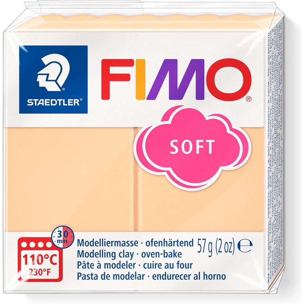 Staedtler FIMO Soft Polymer Clay – -Oven Bake Clay for Jewelry, Sculpting, Crafting, Brilliant Blue 8020-33(peach)